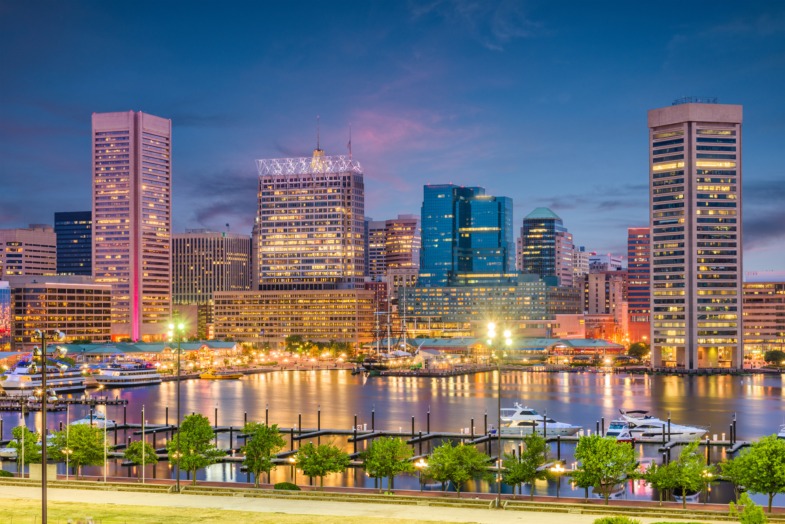 Baltimore, Maryland, USA Skyline